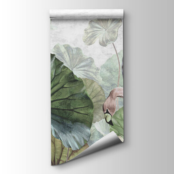 Bird and a hummingbird in a garden