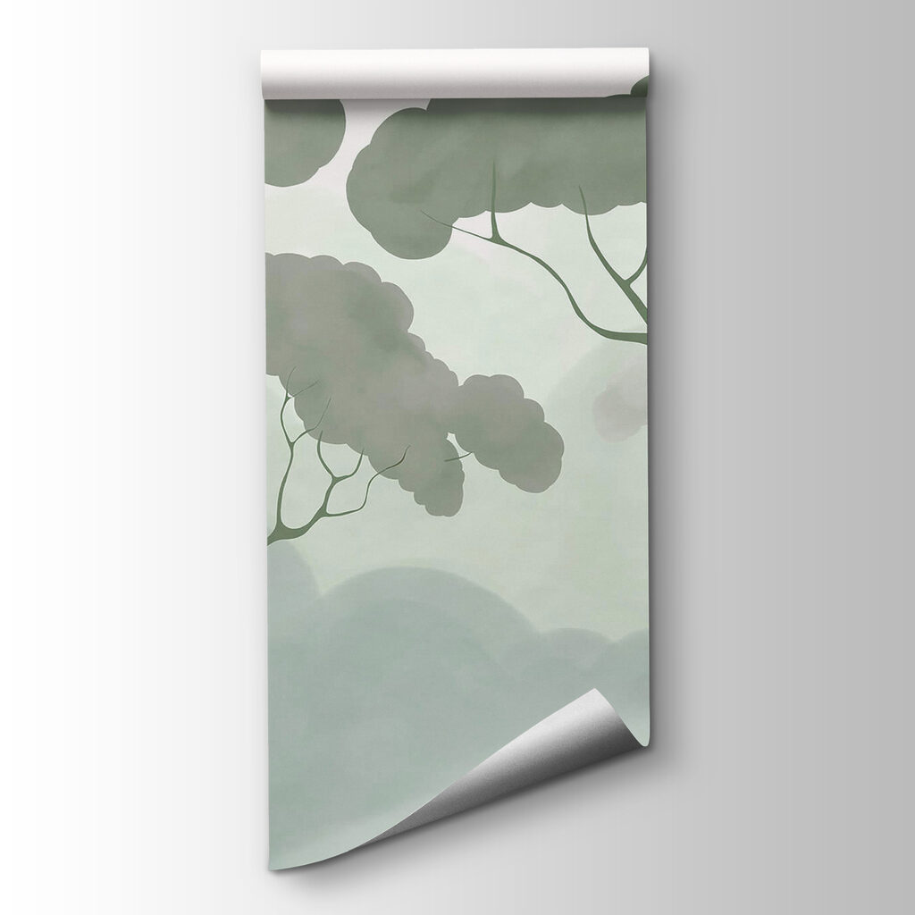 Group of trees with green leaves