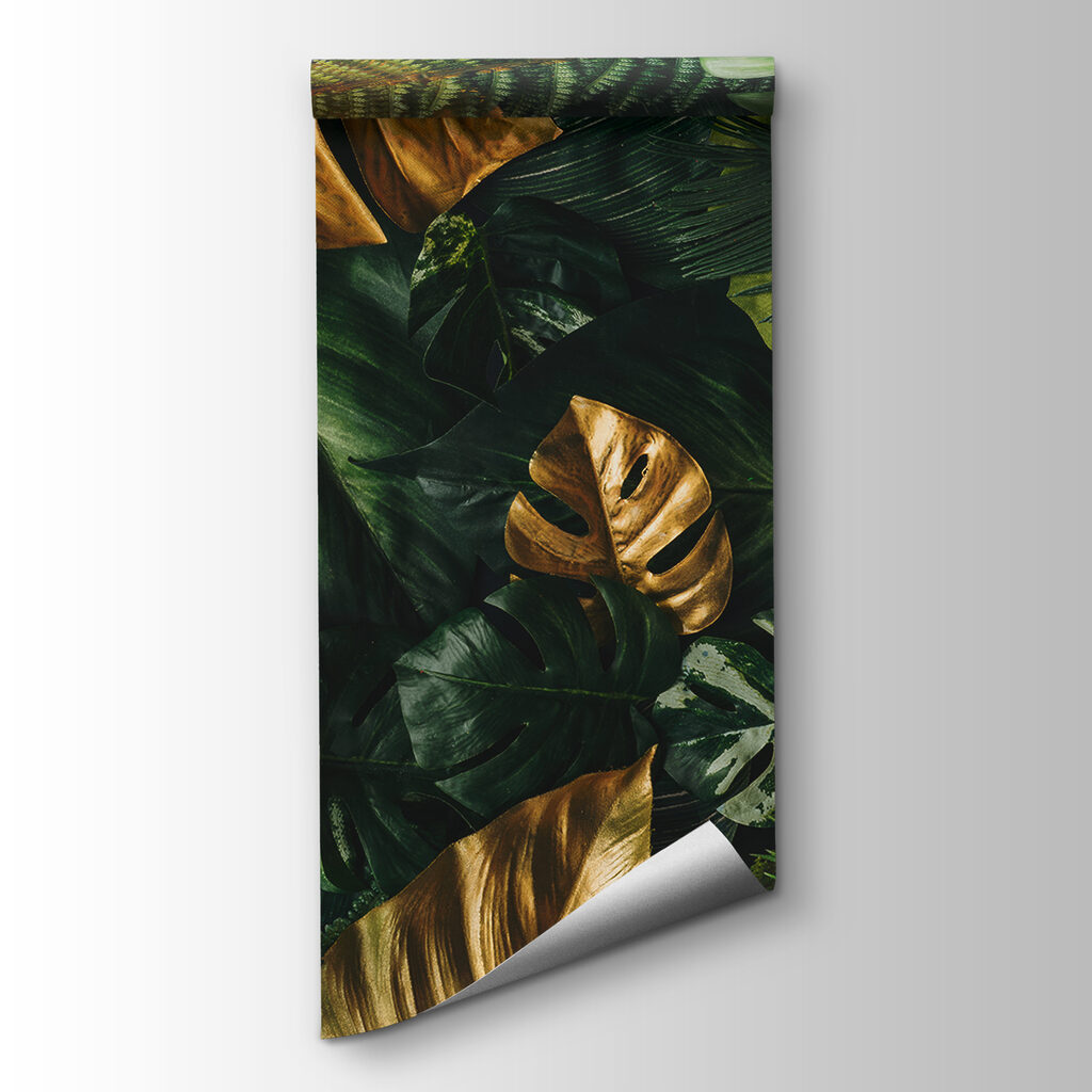 Lush leaves with metallic hues Lush leaves with metallic hues