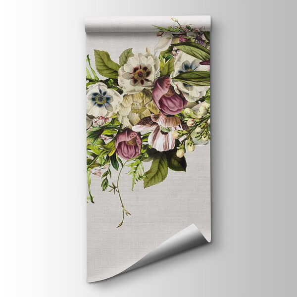 Butterfly flying over a bouquet of flowers Butterfly flying over a bouquet of flowers