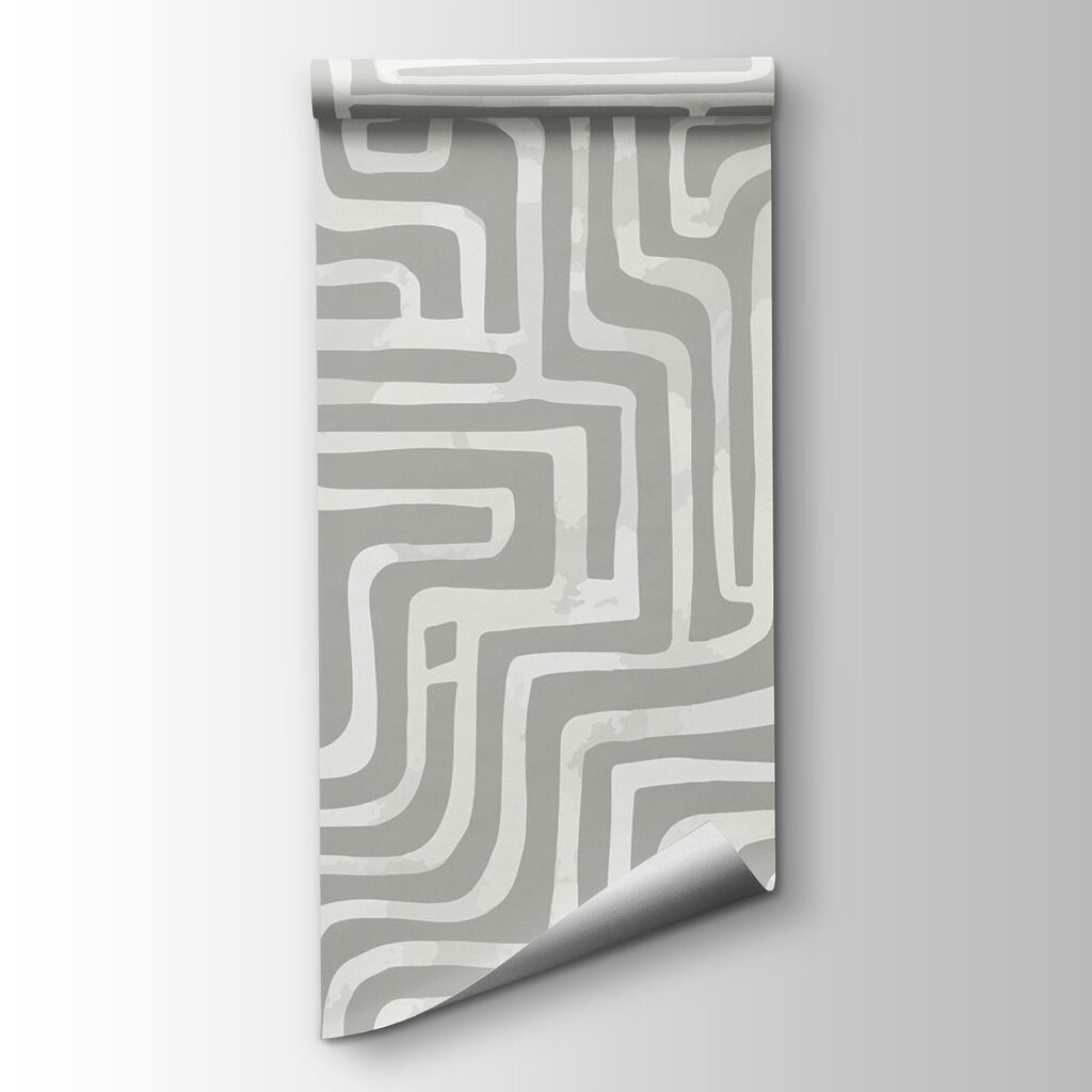 Grey and white maze