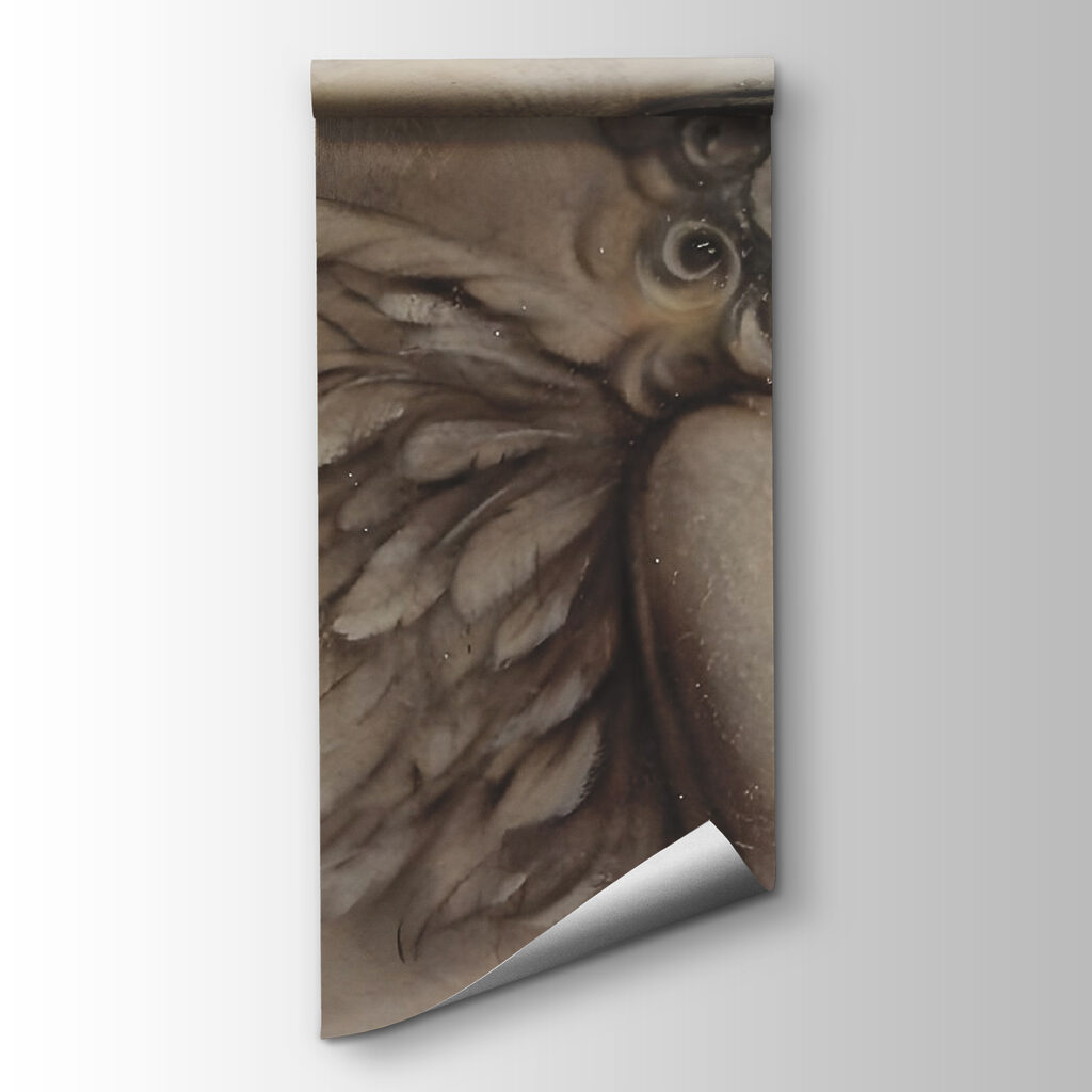 Painting of a baby angel Painting of a baby angel