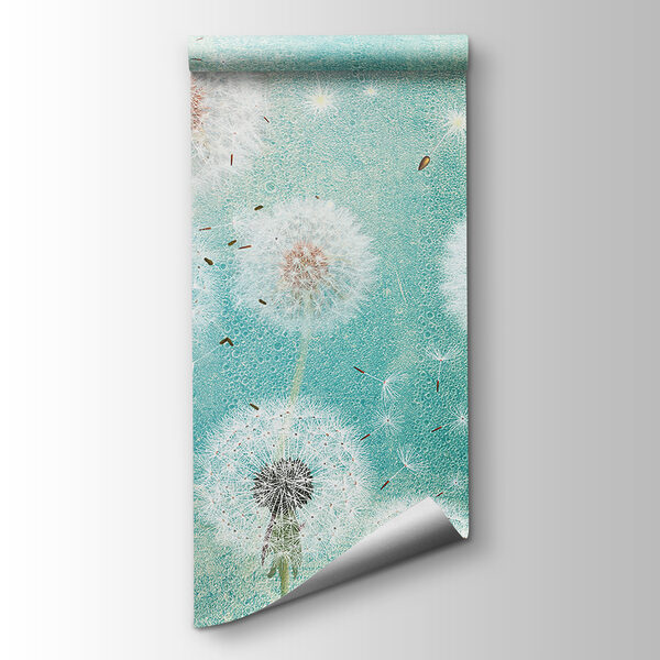 Group of dandelions in the air Group of dandelions in the air