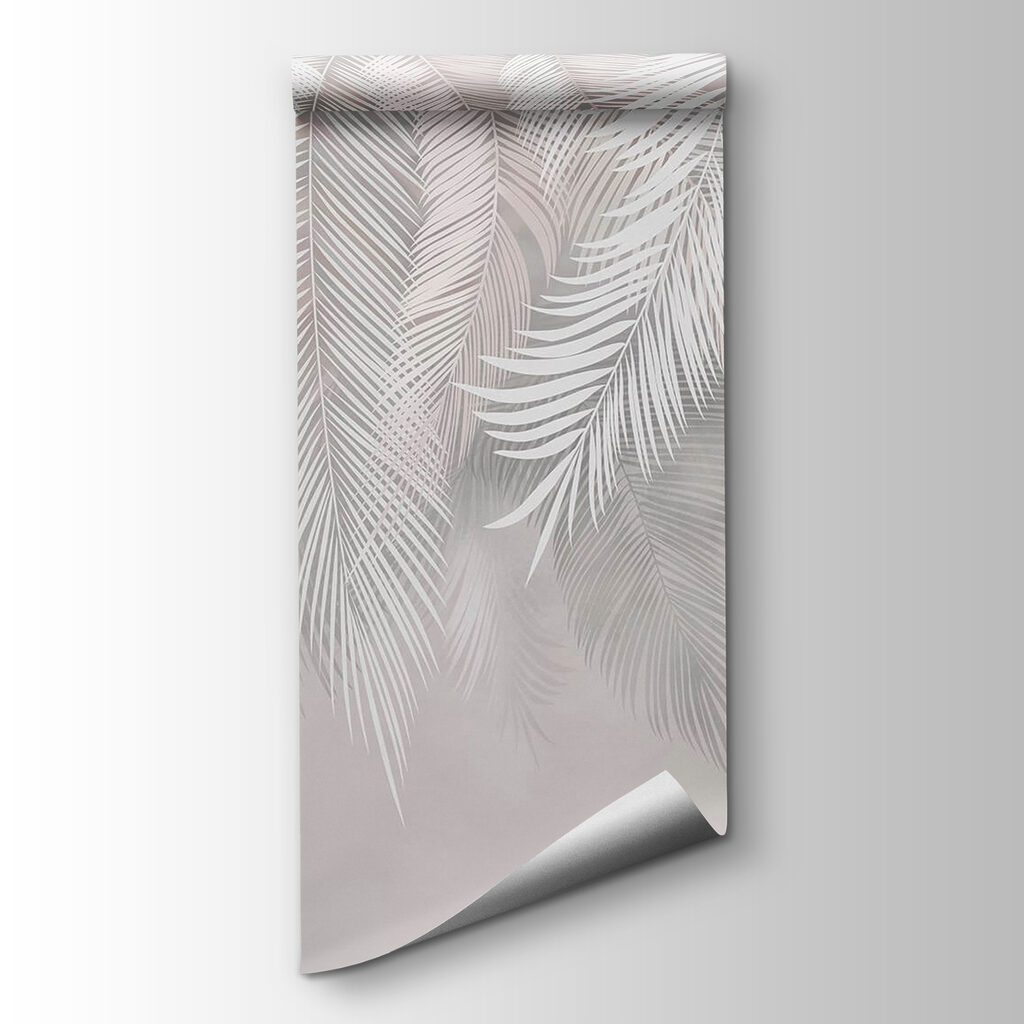 White leaves on a gray background White leaves on a gray background