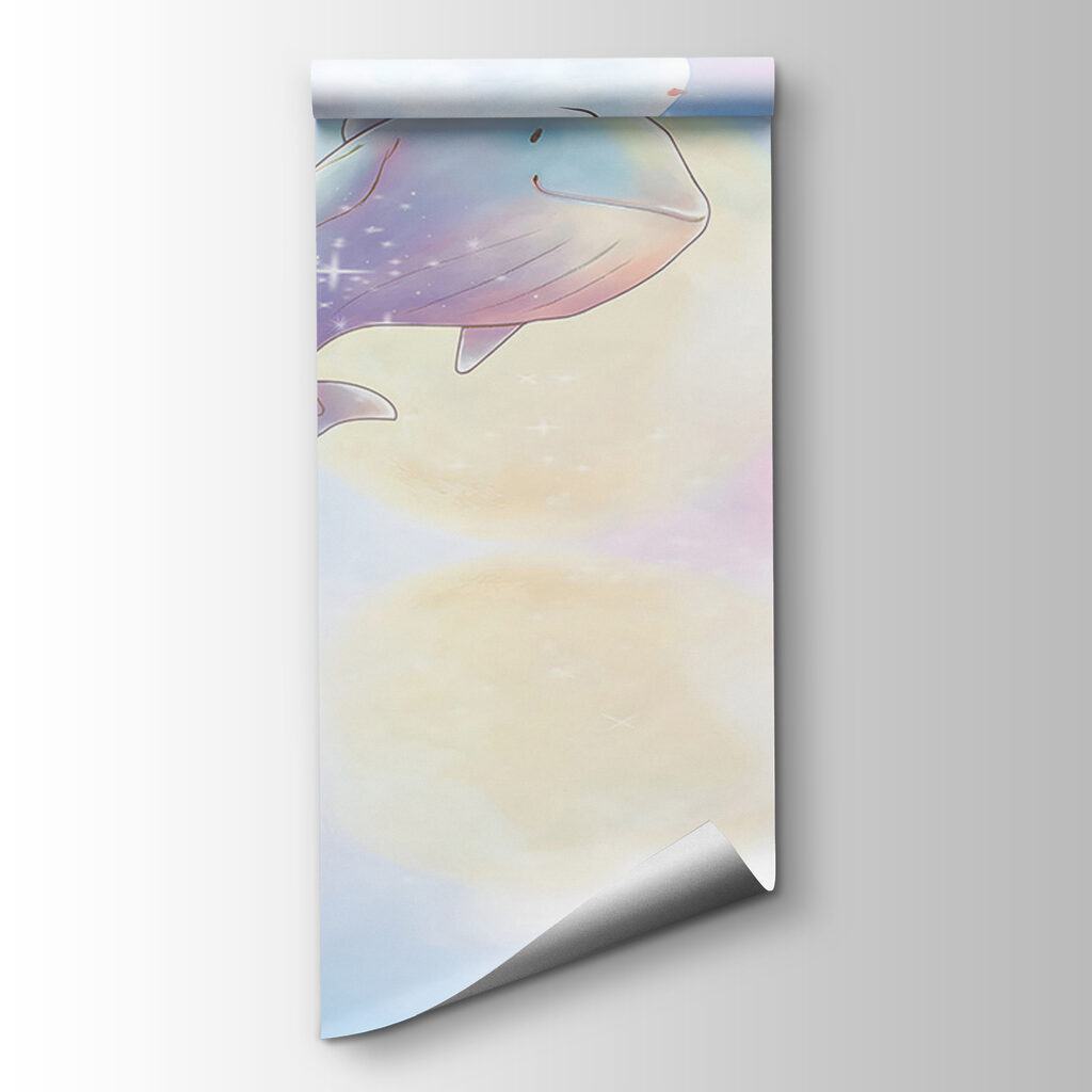 Cartoon of a girl riding a whale Cartoon of a girl riding a whale