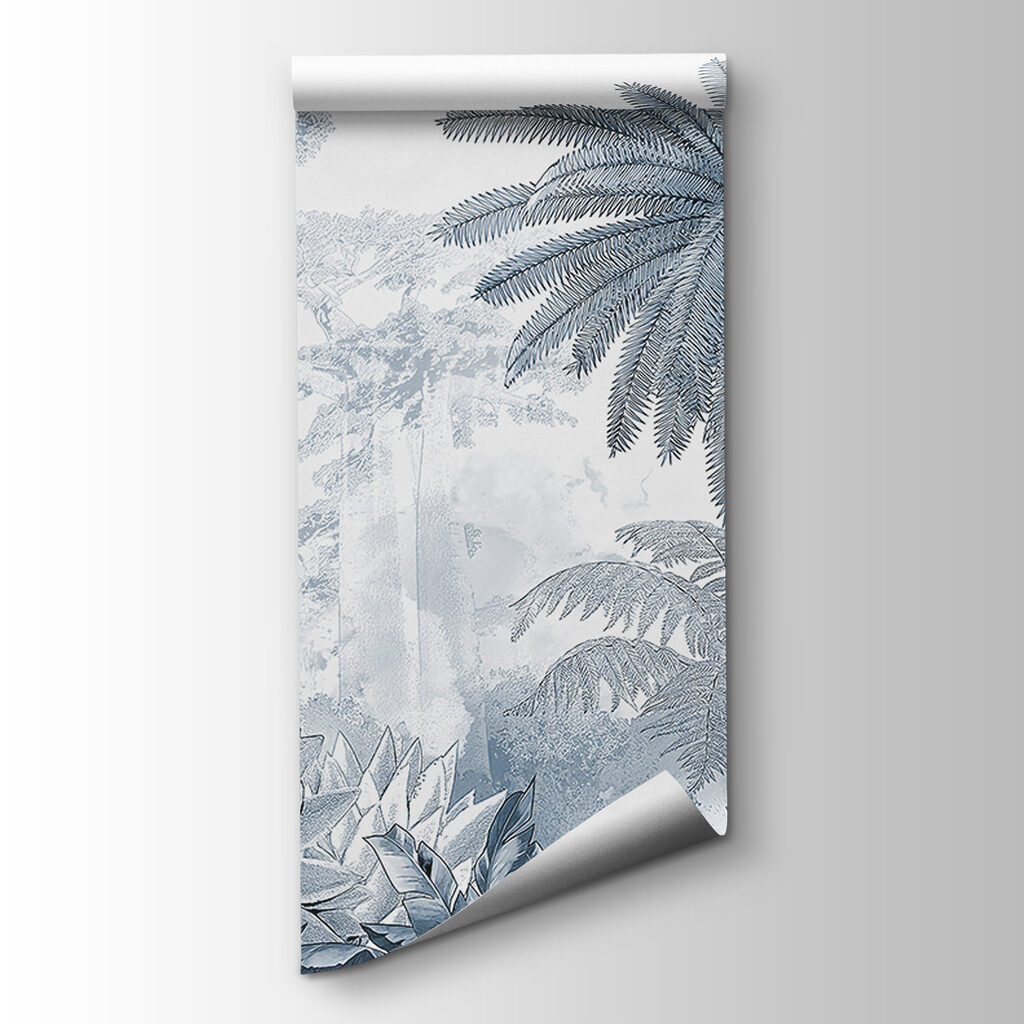 A group of trees and plants