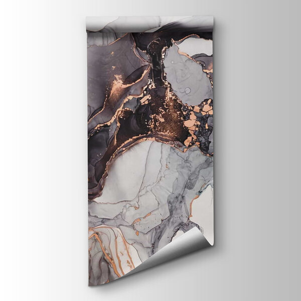 Elegant swirls in muted tones