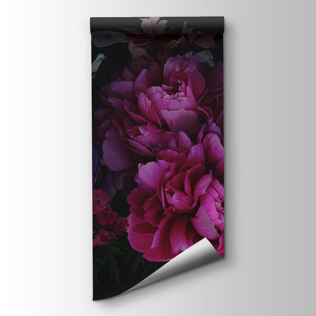 Group of flowers on a black background Group of flowers on a black background