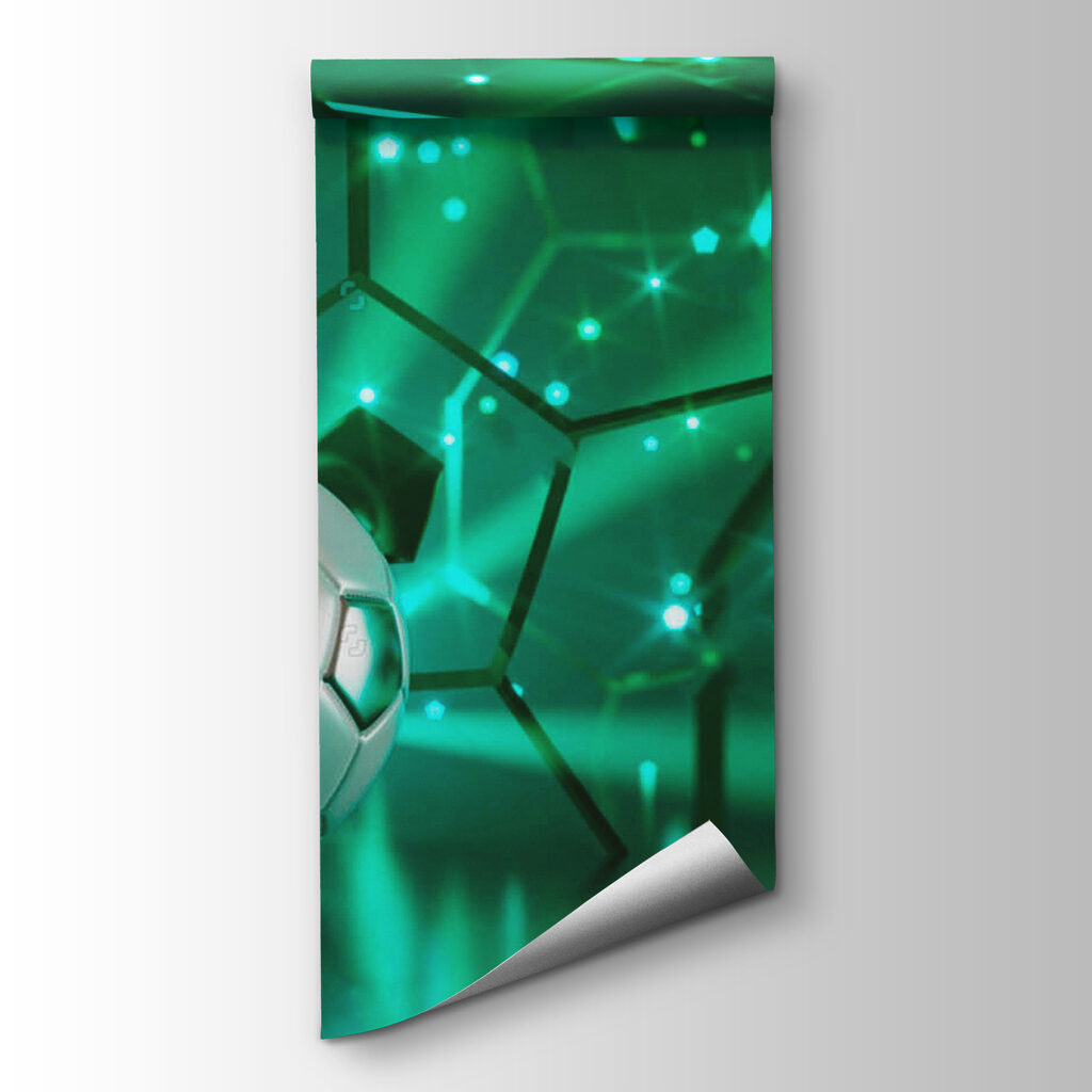 Football ball on a reflective surface Football ball on a reflective surface