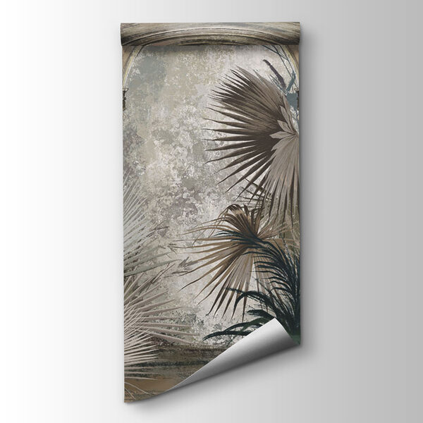 Wallpaper with columns and plants Wallpaper with columns and plants