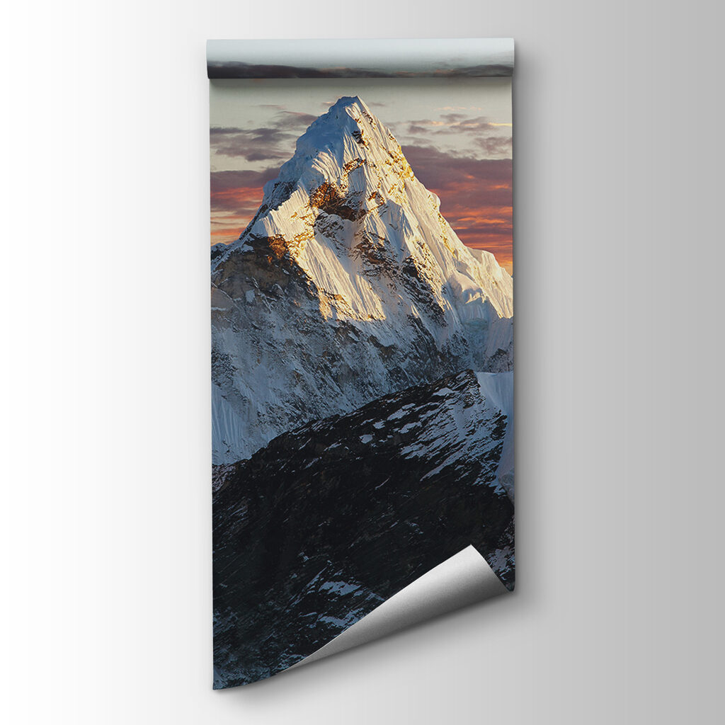 Mountain with snow on top Mountain with snow on top