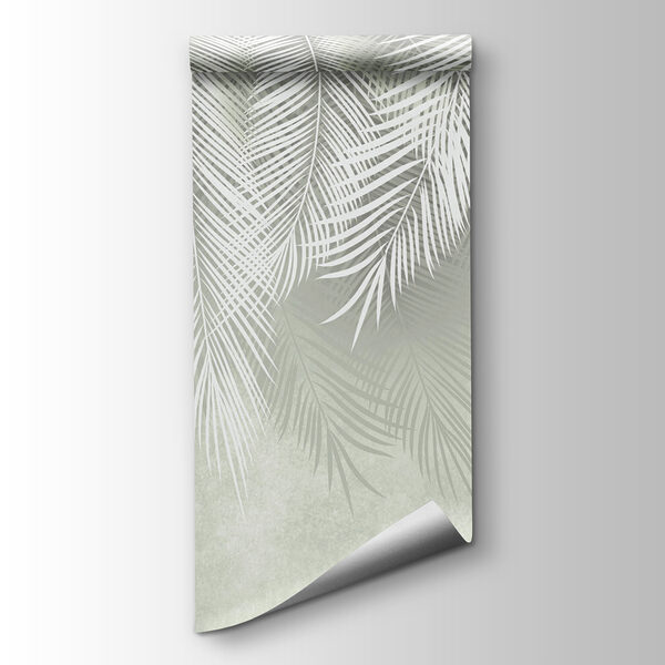 White leaves on a gray background White leaves on a gray background