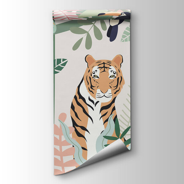 Tiger and birds in the jungle Tiger and birds in the jungle