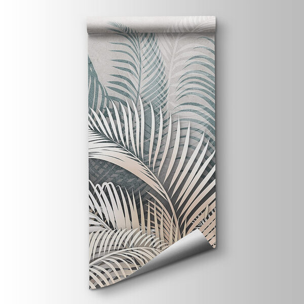 Group of leaves on a wall