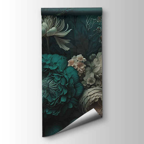 Elegant floral composition with deep hues Elegant floral composition with deep hues