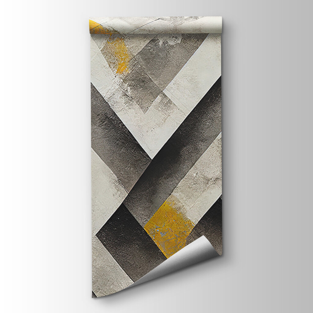 Grey and yellow painted wall Grey and yellow painted wall