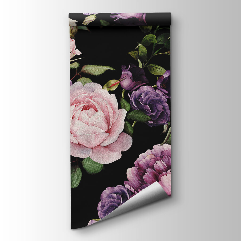 Elegant floral arrangement on dark backdrop