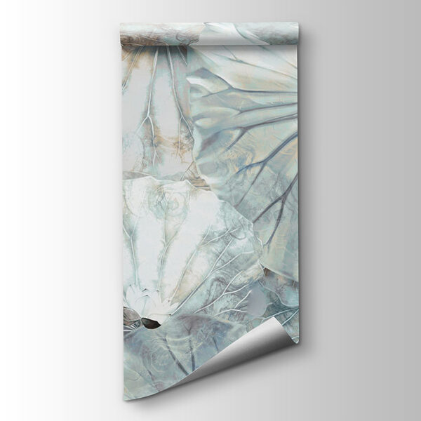 Elegant lilies on soft water leaves