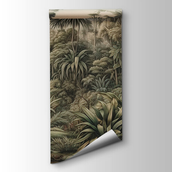 Painting of a forest Painting of a forest