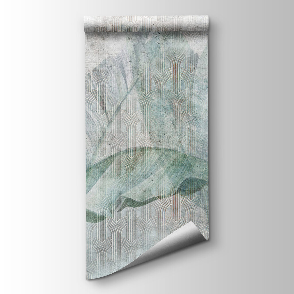 Elegant leaves on textured background Elegant leaves on textured background