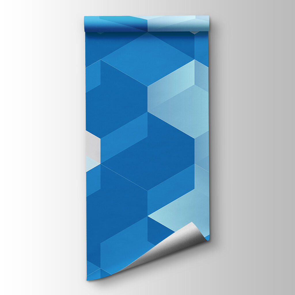 Blue and white cubes Blue and white cubes