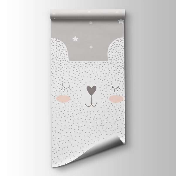 A white bear with dots and stars