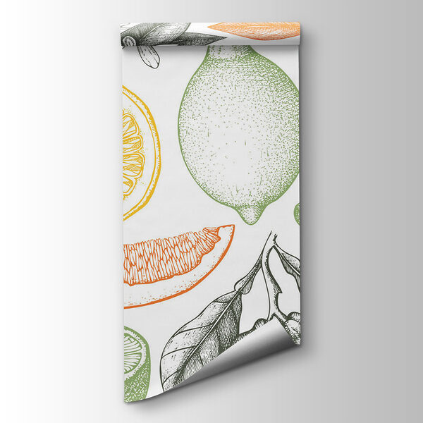 A pattern of different fruits A pattern of different fruits