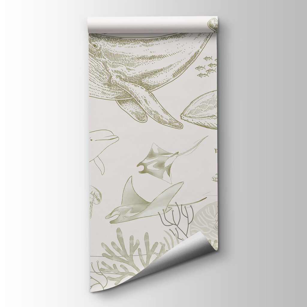 A drawing of a whale and a whale A drawing of a whale and a whale