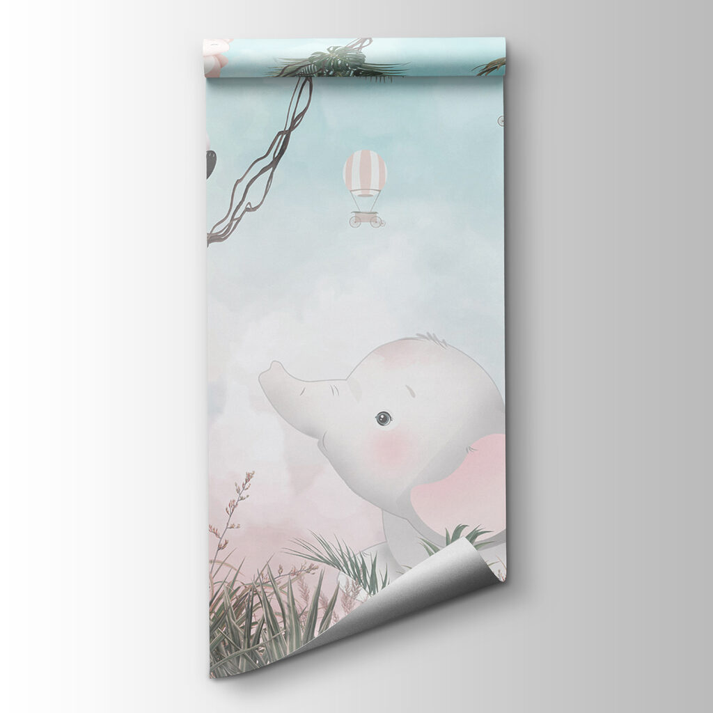 A cartoon of animals on a rope A cartoon of animals on a rope