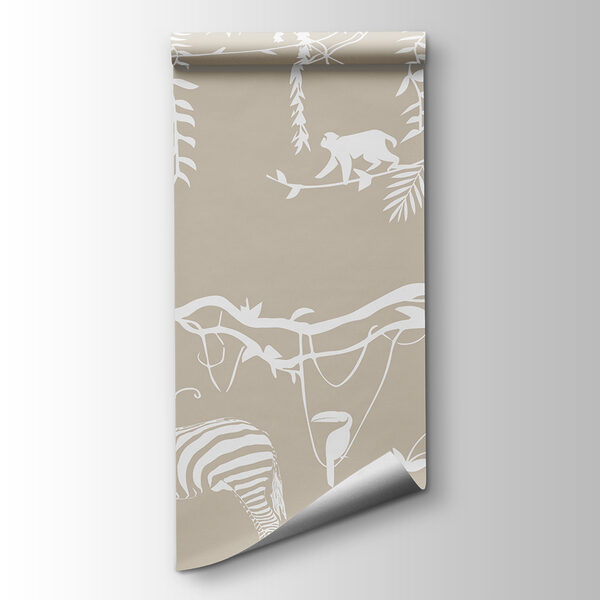 A wallpaper with animals and plants A wallpaper with animals and plants