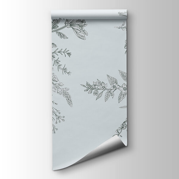 Elegant floral illustration with muted tones