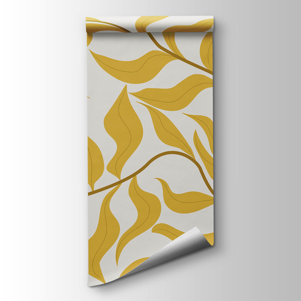 A yellow leaves on a white background A yellow leaves on a white background