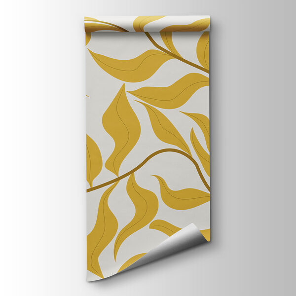 A yellow leaves on a white background A yellow leaves on a white background