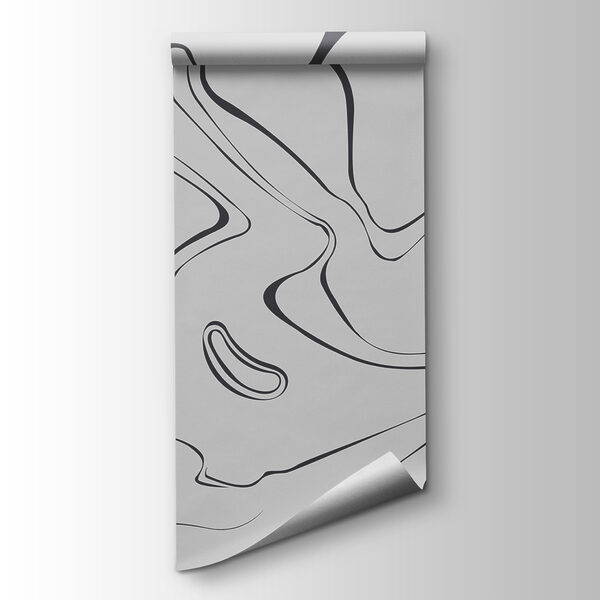 A grey and black swirls