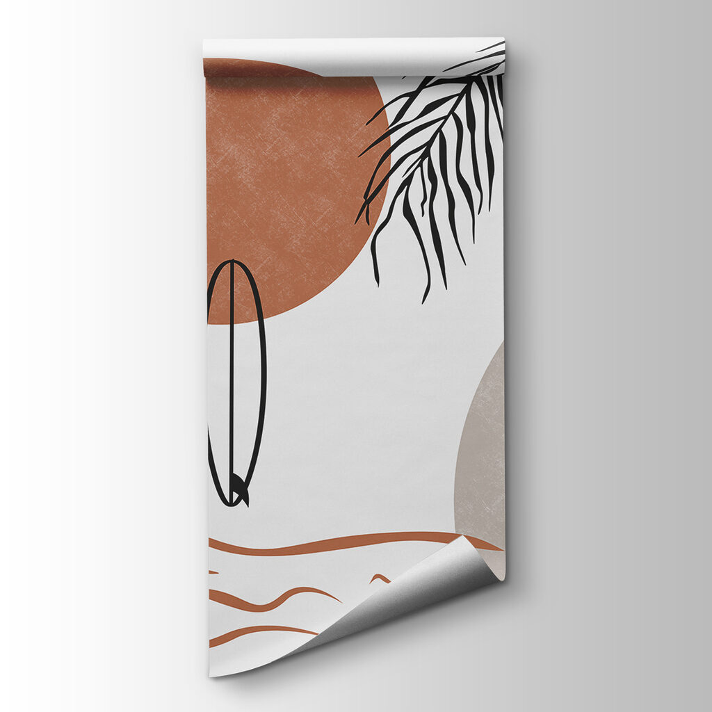 Surfboards and palm leaves Surfboards and palm leaves