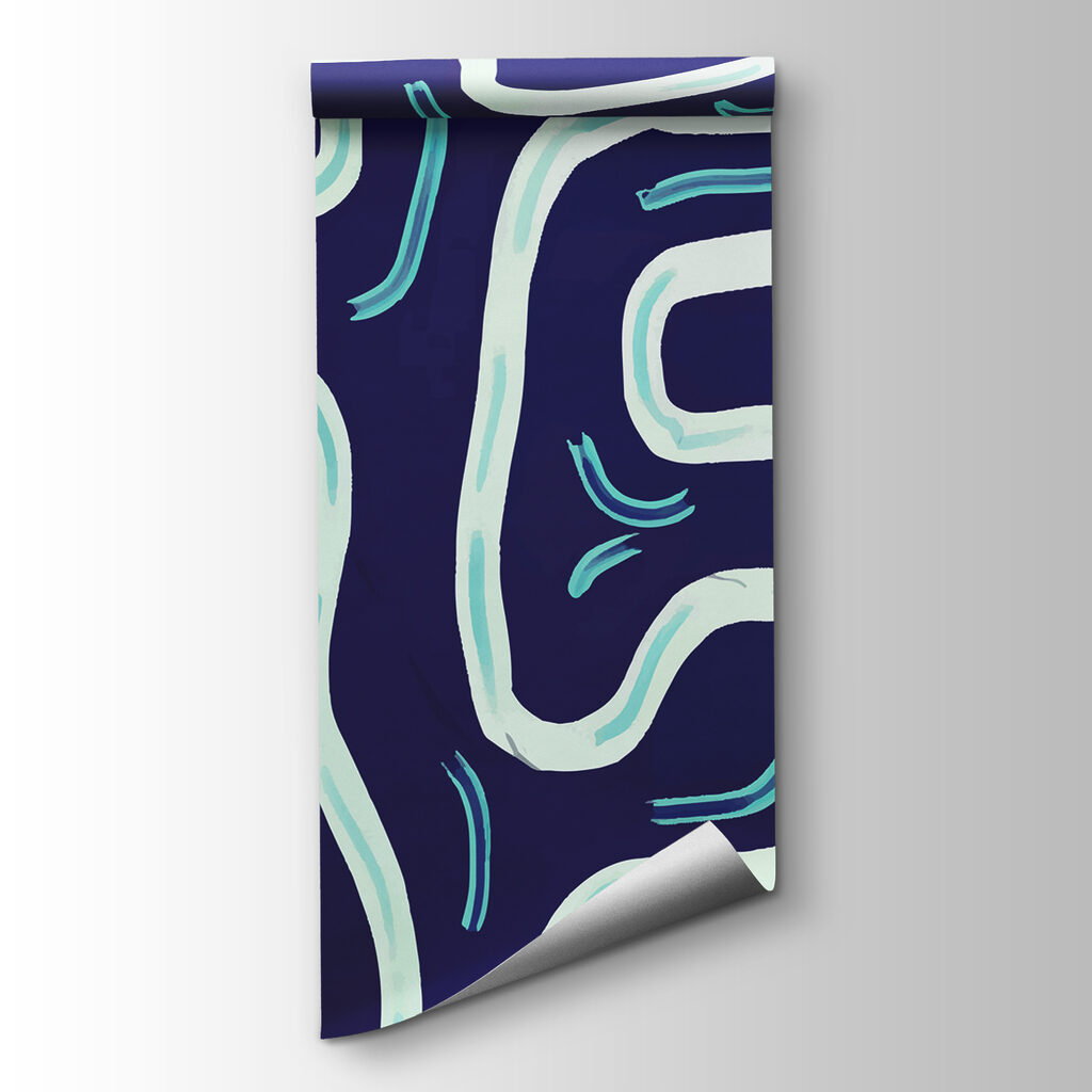 Blue and white pattern