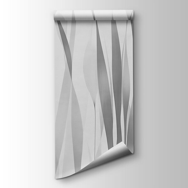 Grey and white image of plants