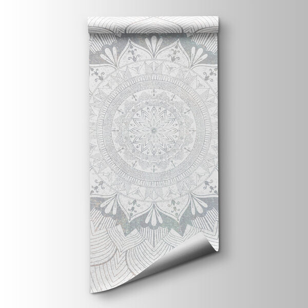 White and grey mandala White and grey mandala