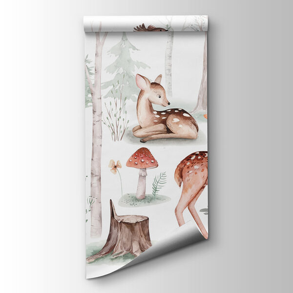 Group of animals in the woods Group of animals in the woods