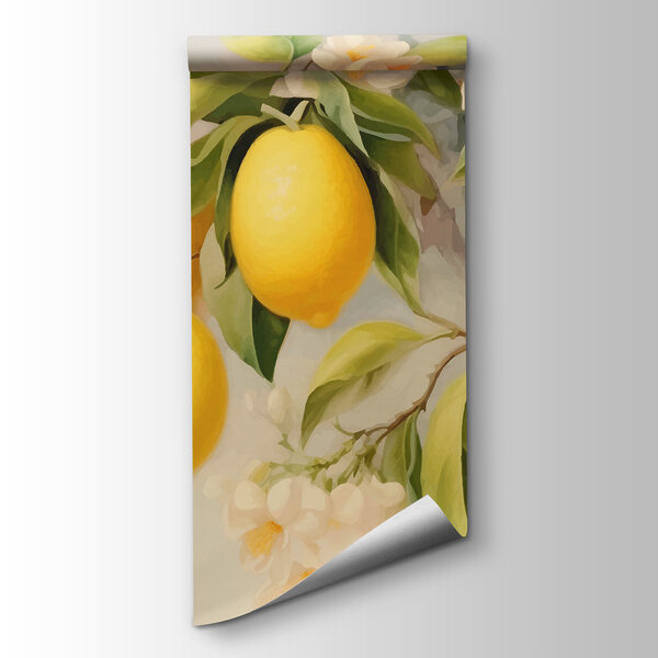 Painting of lemons on a tree Painting of lemons on a tree