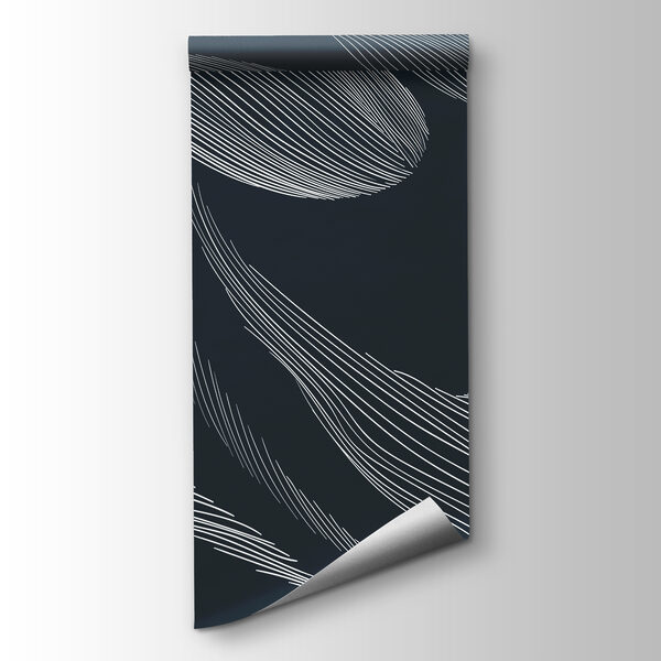A white lines on a blue background