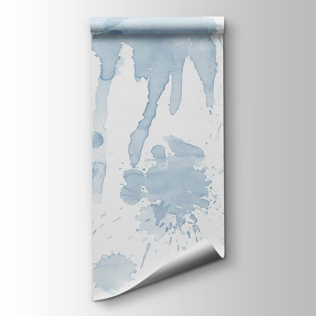 A close up of a paint splatter