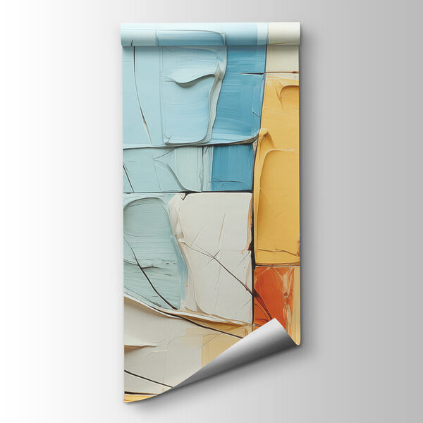 A close up of a painting A close up of a painting