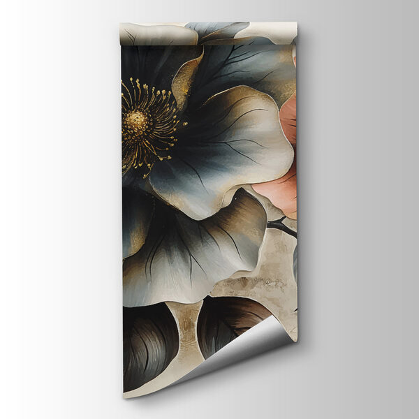 Painting of flowers on a white background