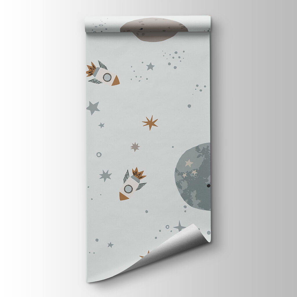 Pattern of planets and rockets