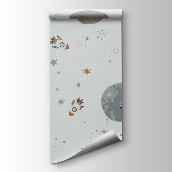 Pattern of planets and rockets