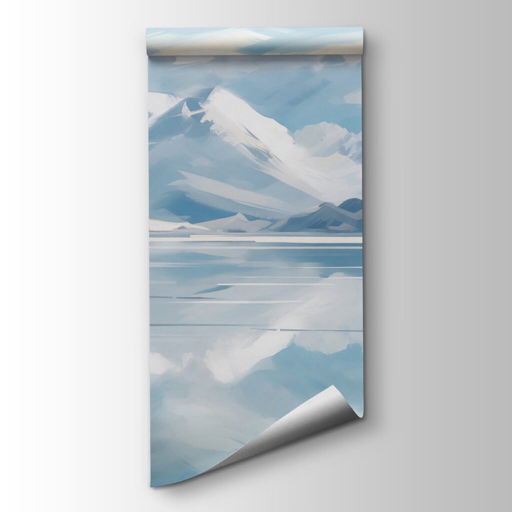 Lake with mountains in the background Lake with mountains in the background