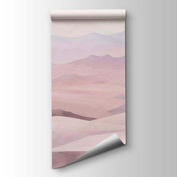 Landscape of hills and mountains