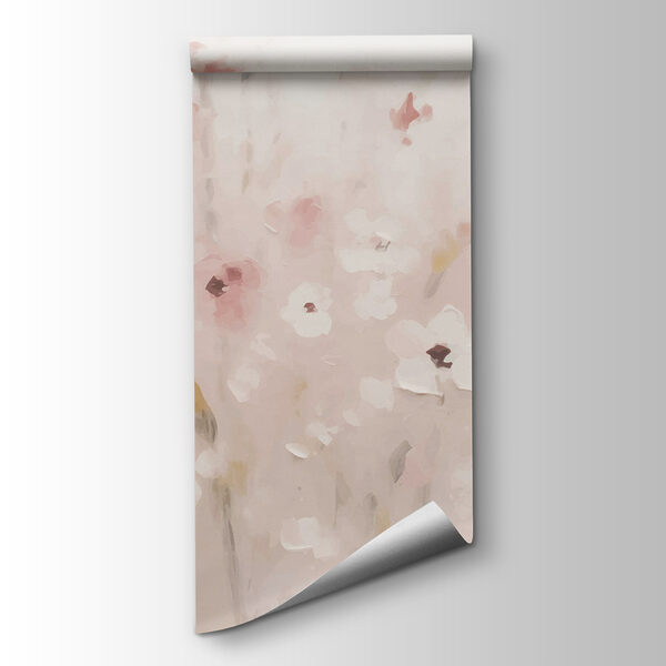 Painting of flowers on a white background Painting of flowers on a white background