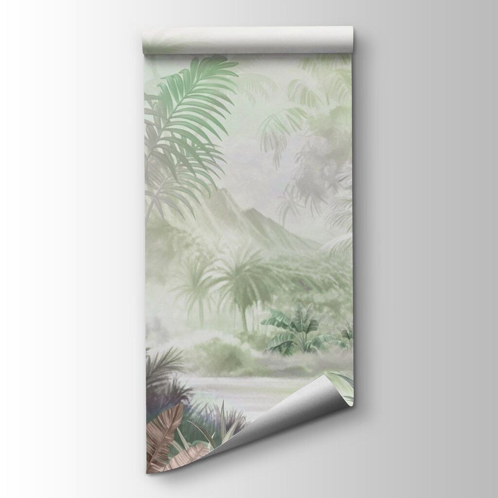 Painting of a forest Painting of a forest